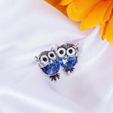 "Twin Owls" Earrings