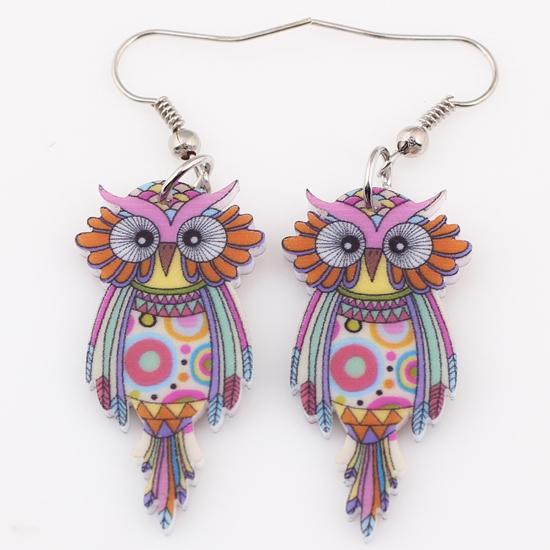 "Daisy Eyes" Owl Earrings