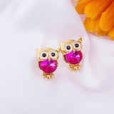 "Twin Owls" Earrings