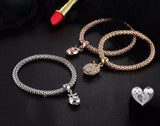 "Set Of Three Charming" Bracelet