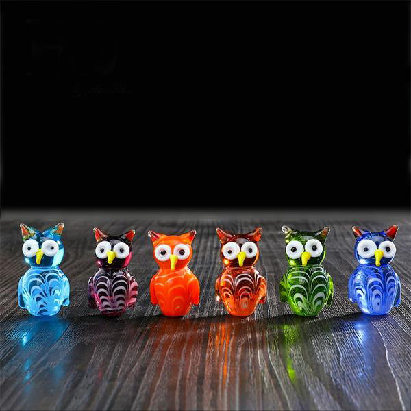 "Rainbow" Owls Decoration