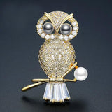 "Queen" Owl Brooch