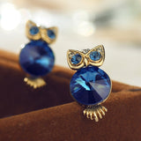 "Agathe" Owl Earrings