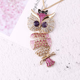 "Bessie" Owl Necklace