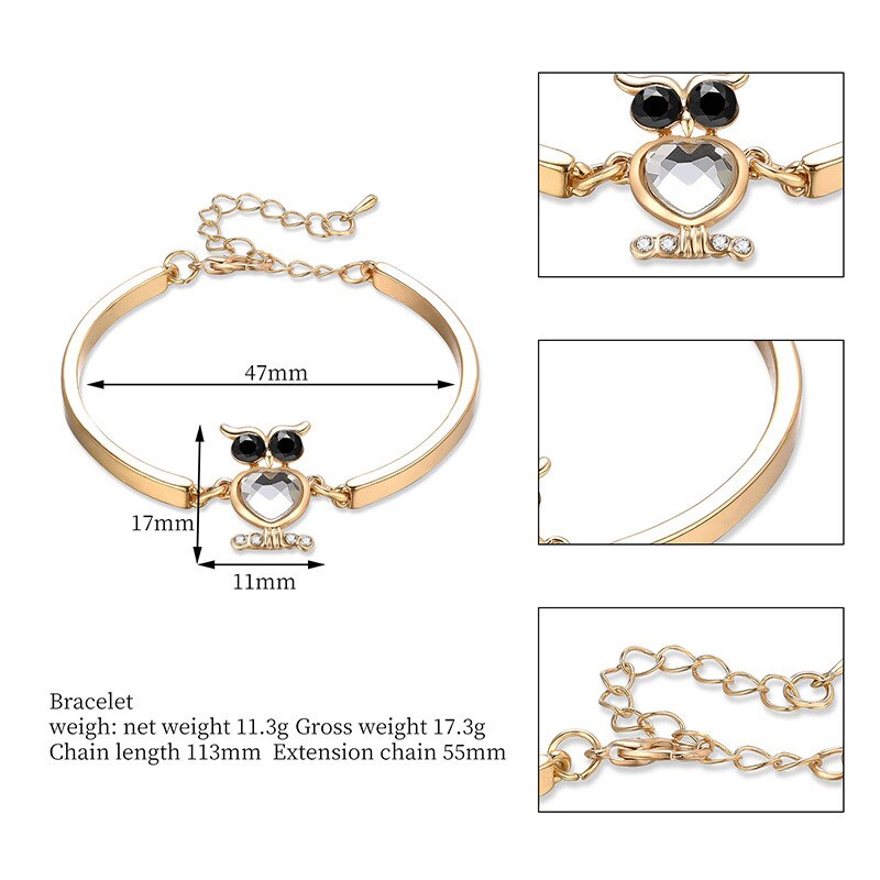 "Nawel" Owl Bracelet