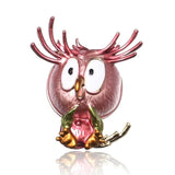 "Yael" Owl Brooch