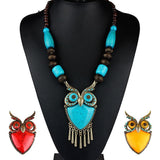 "India" Owl Necklace