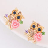 "Nadia" Owl Earrings