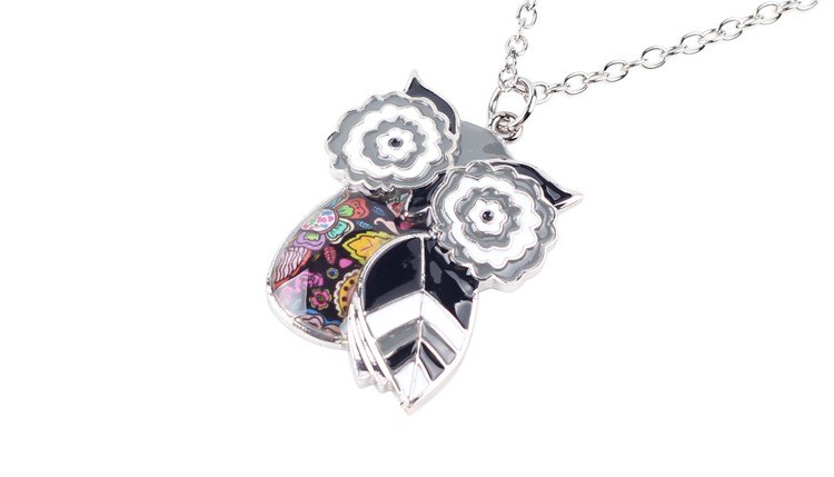 "Spring Colors" Owl Necklace