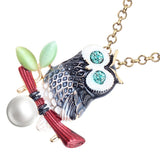 "April" Owl Necklace