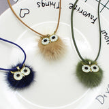 "Blueberry" Owl Necklace