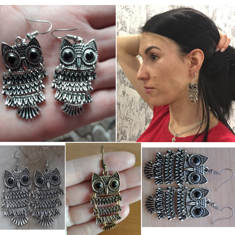 "Julia" Owl Earrings