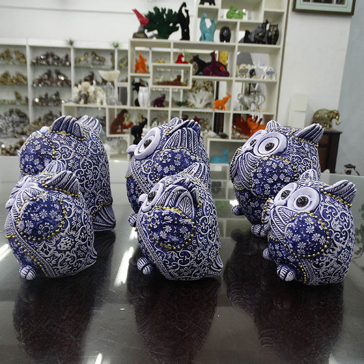 "Wisdom" Owls Figurines Decoration