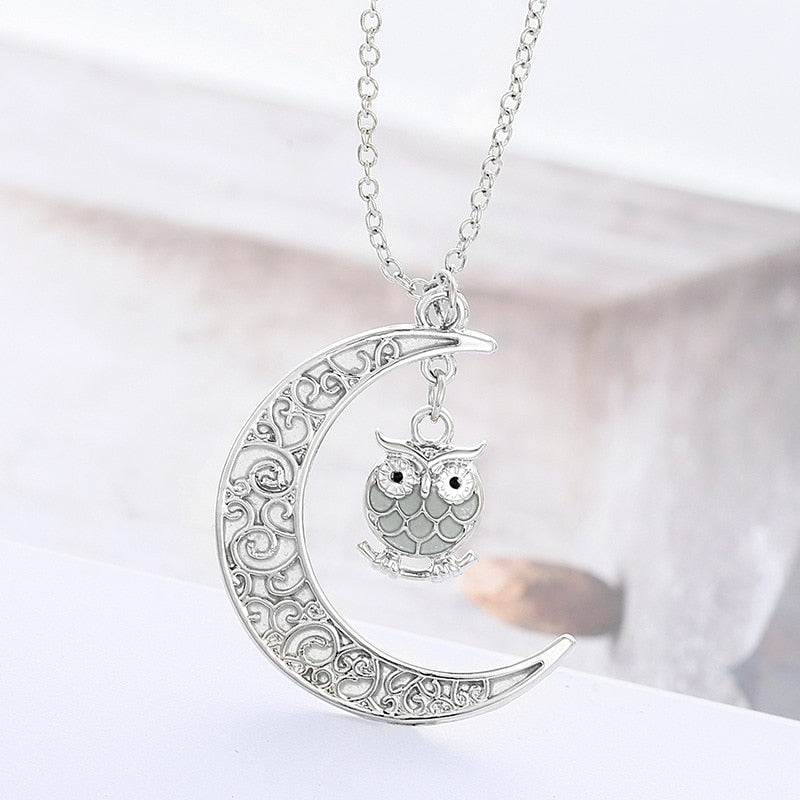 "Moon" Owl Necklace