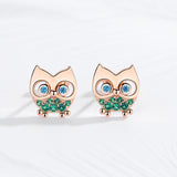 "Scarlett" Owl Earrings