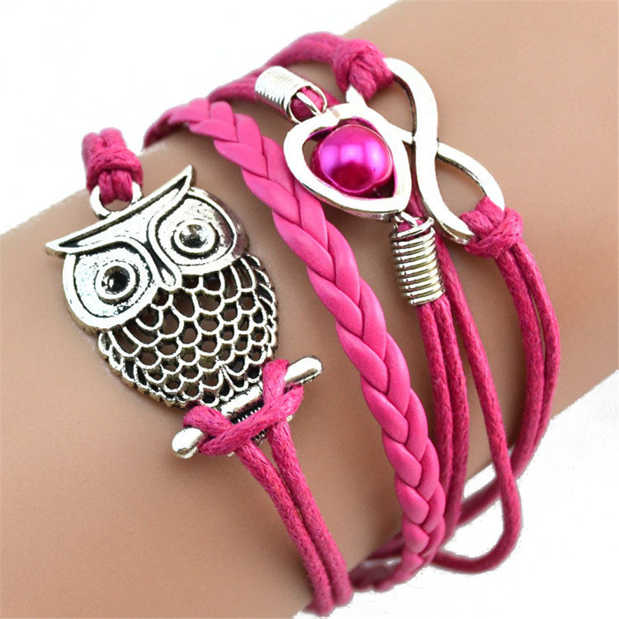 "Infinity" Owl Bracelet