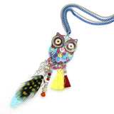 "Sea" Owl Necklace