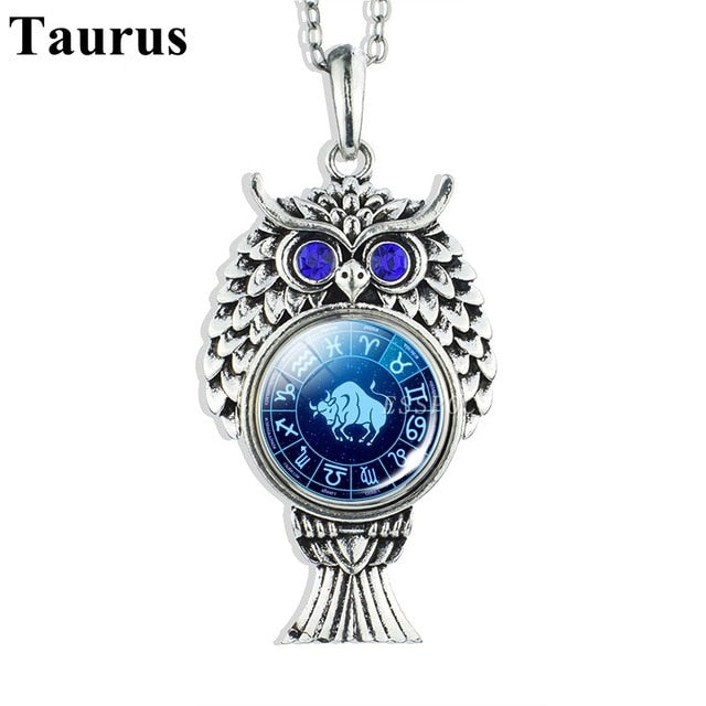 "Zodiac Signs" Owl Necklace